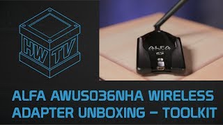 ALFA AWUS036NHA Wireless Adapter Unboxing – Toolkit [upl. by Adnilre182]