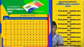 BOLSA FAMÍLIA SAIU O CALENDÁRIO DE PAGAMENTO DE 2024 CONFIRA AS DATAS [upl. by Mandeville608]