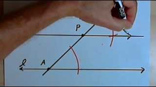 Constructing a Parallel Line Through a Given Point 128221 [upl. by Yrffoeg]