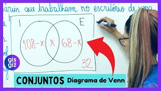 DIAGRAMA DE VENN  PROBLEMAS COM CONJUNTOS  CONJUNTOS NUMÉRICOS  EXERCÍCIOS [upl. by Leahcimnoj]