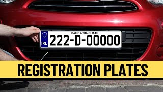 Irish Car Registration Plates  Stylish Road Legal Reg Plates [upl. by Netsrejk]