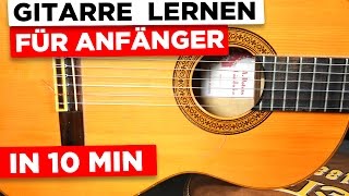 Gitarre lernen für Anfänger  10 Minuten Rhythmus Lektion [upl. by Sinai850]