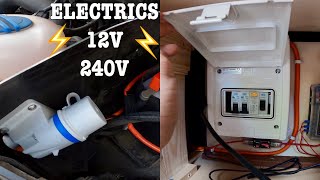 Van Build EP 8  Electrics  Installing 12V and 240V electric hook up  VW Campervan [upl. by Lek389]