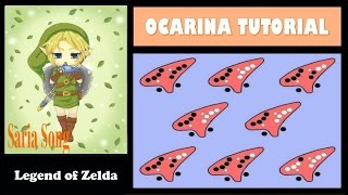 Zelda  Sarias Song  Easy Ocarina Tutorial [upl. by Farra]