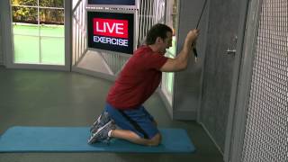 HOW TO DO Kneeling Abs Crunch With Resistance Bands [upl. by Neelya111]