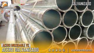 Acero Galvanizado vs Acero Inoxidable Inmermek [upl. by Eigriv402]