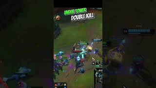 UnderTowerDoubleKill leagueoflegends build gaming junglediff jungleguide outplay league [upl. by Sage]