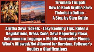 Tirumala Arjitha SevaHow to Book Tirumala Tirupati Arjitha Seva Ticket in OnlineStep by Step Guide [upl. by Atneuqal892]