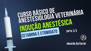 Aula 19  Indução anestésica  parte 33 Curso básico em anestesia veterinária indução [upl. by Linette57]