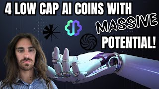 4 LOW CAP AI COINS WITH MASSIVE POTENTIAL 💎 [upl. by Irtimd]