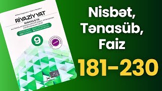 Nisbət Tənasüb Faiz 121180  Güvən 9cu sinif 20242025 riyaziyyat [upl. by Idel467]