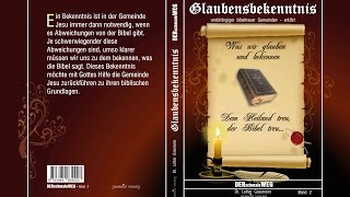 Dr Gassmann CREDO Glaubensbekenntnis bibeltreuer Gemeinden Teil 1 Lehre über die Bibel und Gott [upl. by Akeihsat]