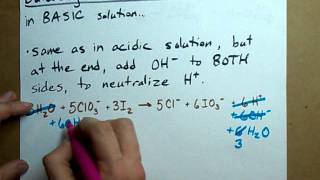 Balance a Redox Reaction BASIC solution [upl. by Dnaltroc]