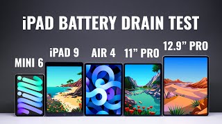 SHOCKED iPad Battery Life DRAIN TEST 2022 [upl. by Ihsoyim]