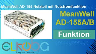 MeanWell AD155 Netzteil mit Notstromfunktion deutsch [upl. by Ekusuy132]