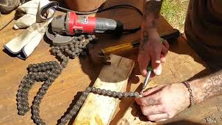 Pt28 How to Chain install and cutting on hardtail without the chain breaking tool [upl. by Debbie]