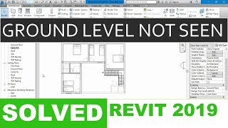 GroundBOTTOM Floor NOT Visible on TOP LEVEL  How to view all levels REVIT  2019 SOLVED [upl. by Llatsyrc]