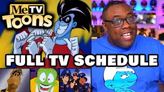 MeTV TOONS Full Schedule Revealed  TV Channel Breakdown [upl. by Dowzall]