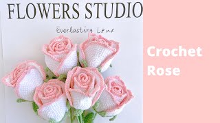 How to Crochet Rose Bouquet ✿ Crochet Flower Bouquet Tutorial [upl. by Eniretac]