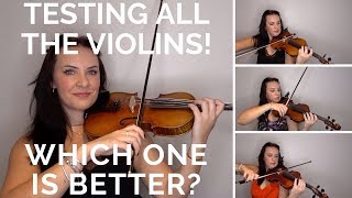 6 FIDDLERMAN violins played side by side  can you tell the difference [upl. by Hoye187]