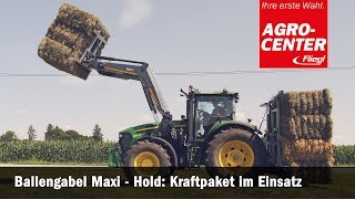 Fliegl AgroCenter  Ballengabel Maxi Ballen fahren extrem [upl. by Lienet]