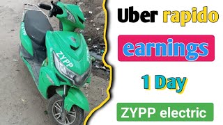 ZYPP Electric Scooter Earnings  Uber ZYPP Electric Scooter Earnings  Rapido Earning ZYPP Scooter [upl. by Ynaffi]