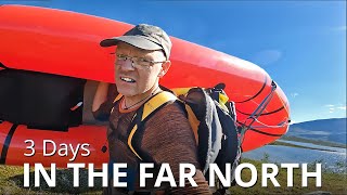 3Day Wild Camping Packrafting amp Fishing Adventure  Abisko Swedens Far North [upl. by Court]