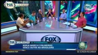 Sormani mostra dedo do meio para mano no programa fox sport radio discutindo sobre o Palmeiras [upl. by Eniamirt]