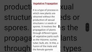 What is Vegetative Propagation Class 12 Biology Chapter 1 [upl. by Millisent779]