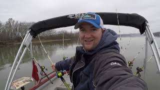 Catching winter time blue catfish tips and tricks [upl. by Nahsar]