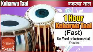 Keharwa Taal fast  Tabla for practicing vocal and instrumental music  Tabla loop [upl. by Jacquenetta385]