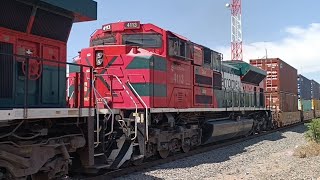 El tren prioritario de Ferromex con el servicio intermodal al valle de México [upl. by Celle]