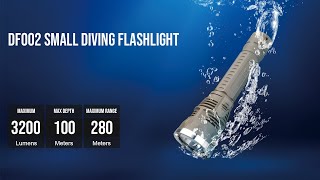 Best diving flashlight Trustfire DF002 ，100 meters underwater normal use 3200 lumens [upl. by Laamak]