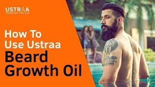 How to use USTRAA BEARD GROWTH OIL [upl. by Nroht]