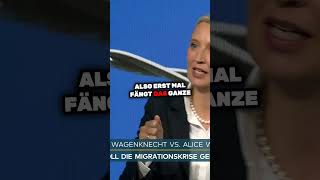 Alice Weidel und Sahra Wagenknecht zur Rückführung von Migranten WELTVideoTV [upl. by Sussna]