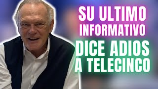 🔴😢PEDRO PIQUERAS así se ENFRENTA a su ÚLTIMO INFORMATIVO de su VIDA en TELECINCO [upl. by Henrik]