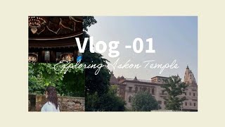 Vlog 01Exploring Iskon Temple 🦚✨️ [upl. by Hgielra954]