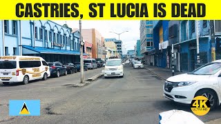 Castries Town Castries Market in a morning St Lucia is dead is it true [upl. by Newkirk]