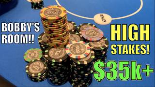 I Win 35000 ALL IN BIGGEST Pots Ive Played At Bellagio SUPER High Stakes Poker Vlog Ep 290 [upl. by Iatnahs]