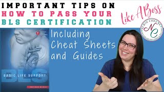 BLS CERTIFICATION  IMPORTANT TIPS TO PASS THE BLS CERTIFICATION LIKE A BOSS CHEAT SHEET GUIDE [upl. by Kere]