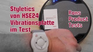 Styletics Vibrationsplatte von HSE24 Schüttel den Speck ist hier das Motto  super Training [upl. by Lerner]