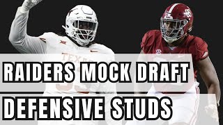 Las Vegas Raiders MOCK DRAFT Getting DEFENSIVE STUDS [upl. by Etnoel]