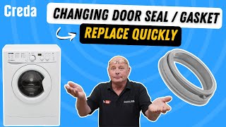 How to replace a door seal or gasket on a washing machine [upl. by Liponis]