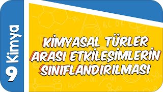 9 Sınıf Kimya Kimyasal Türler Arası Etkileşimlerin Sınıflandırılması 2022 [upl. by Sherwynd]