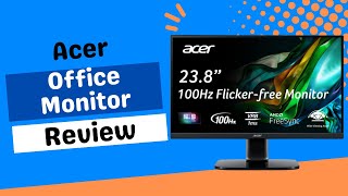 Acer KC242Y Hbi 238quot Full HD ZeroFrame Gaming Office Monitor Review [upl. by Eylloh]