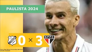 INTER DE LIMEIRA 0 X 3 SÃƒO PAULO  CAMPEONATO PAULISTA 2024 VEJA OS GOLS [upl. by Onailimixam]