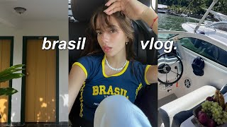 vlog 🇧🇷  flying to brazil exploring rio de janeiro copacabana fireworks amp time in the sun [upl. by Lynnelle]