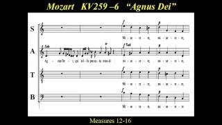 Mozart  Organ Solo Mass  KV 2596 Agnus Dei  Alto [upl. by Deb]