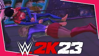 Battle Of The Supergirls  WWE 2K23 2 Out Of 3 Falls Match [upl. by Gotthelf837]