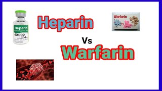 Heparin vs warfarin  Anticoagulant  anaesthesiawithbabar2576 [upl. by Ehcram]